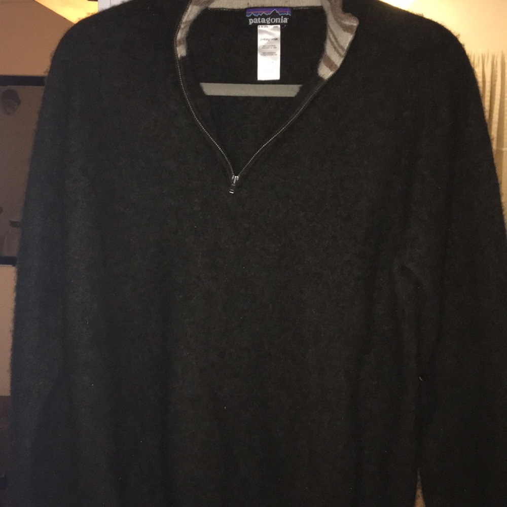 Men’s L Patagonia 100% cashmere 1/4 zip sweater